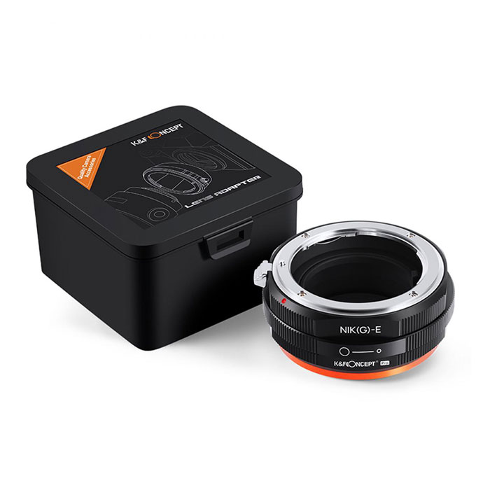 K&F M18105 Nikon (G)-NEX PRO high precision lens adapter {Orange} - Image 2