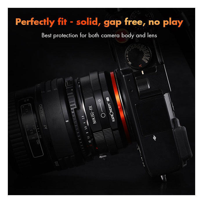 K&F M18115 Nikon G-FX PRO high precision lens adapter {Orange} - Image 6