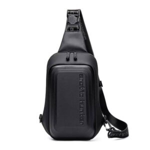 Arctic Hunter XB00126 Men Chest Bag USB Charging Sling Bag Waterproof black