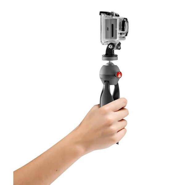 Manfrotto MKPIXIEX-BK PIXI Xtreme Mini Tripod with head for GoPro cameras - Image 5