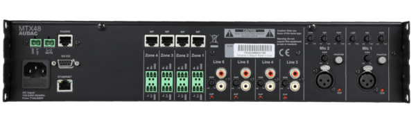 AUDAC MTX48 4 ZONE MULTI-ZONE AUDIO MATRIX MIXER - Image 2