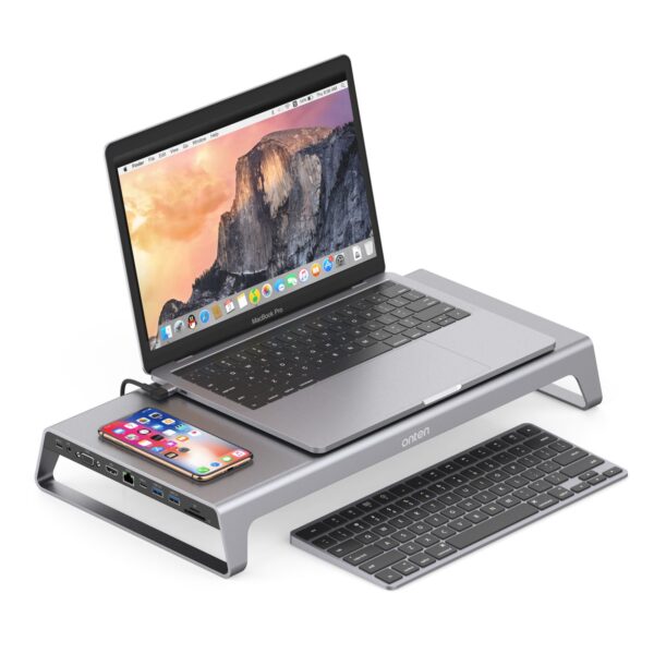 Onten 95109 Hubs Adapter Connector Docking Station 11 in 1 Type-C Wireless Charger Dock Hubs