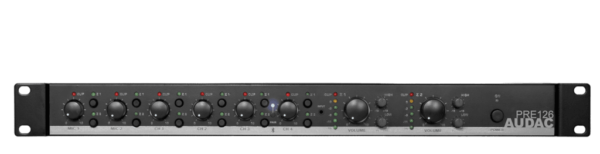 AUDAC PRE126 TWO ZONE - 6 CHANNEL STEREO PREAMPLIFIER