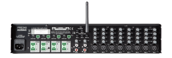 AUDAC PRE240 FOUR ZONE -10 CHANNEL STEREO PREAMPLIFIER - Image 2