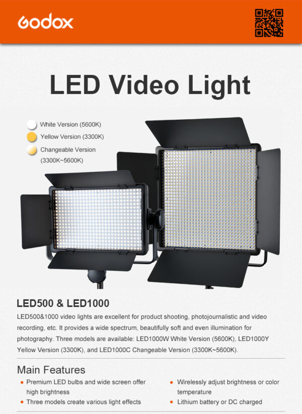 Godox LED 1000C-II 3200K To 5500K - Image 3