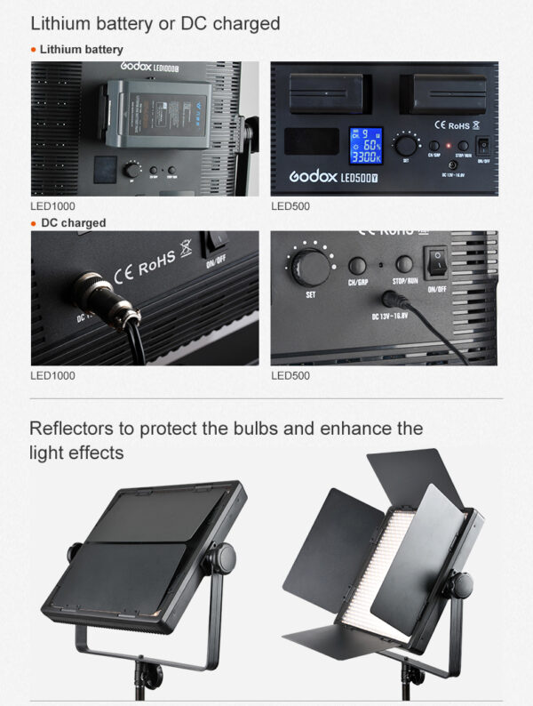 Godox LED 1000C-II 3200K To 5500K - Image 2