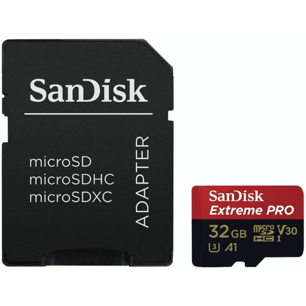 SanDisk Extreme PRO 32GB Micro SDHC With 4K Ultra 100MB-s