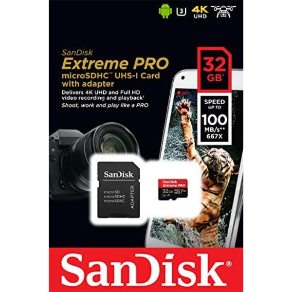 SanDisk Extreme PRO 32GB Micro SDHC With 4K Ultra 100MB-s - Image 4