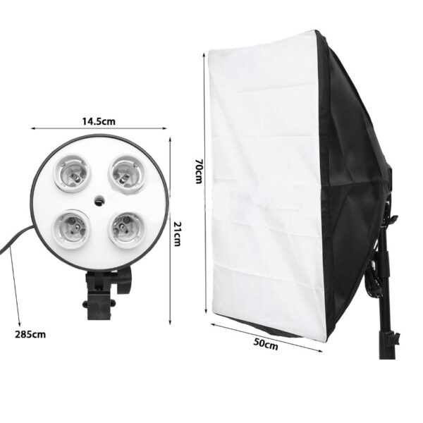 Lighting Softbox +4 Socket Lamp Holder