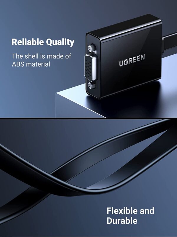 UGREEN 40248 HDMI to VGA Converter 25cm (Black) - Image 3