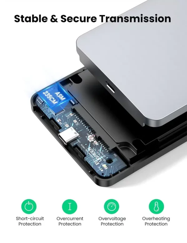 Ugreen USB C 2.5 Inches Hard Drive Enclosure - Image 6