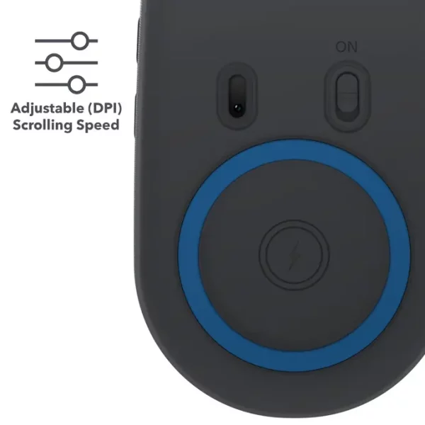 ZAGG ZMUNIMPQ35 Pro Mouse Qi-Compatible Wireless Charging Black - Image 6