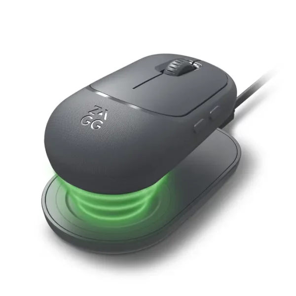 ZAGG ZMUNIMPQ35 Pro Mouse Qi-Compatible Wireless Charging Black