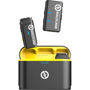 Hollyland LARK M1 DUO 2-Person Wireless Microphone System (2.4 GHz- Black)