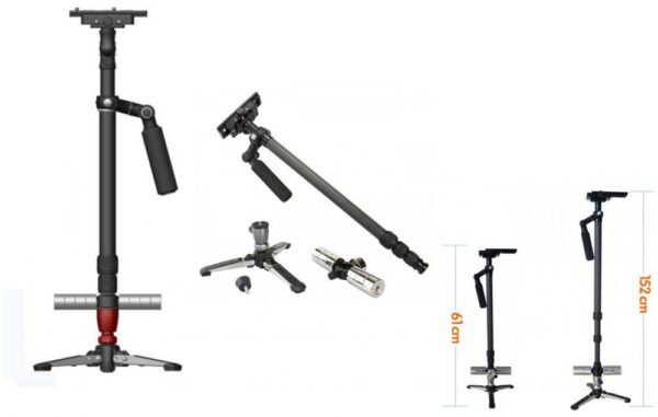 TRIOPO Stabilizer and MONOPOD TRIPOD FM-28043 Carbon Fiber Handheld For DSLR Camera