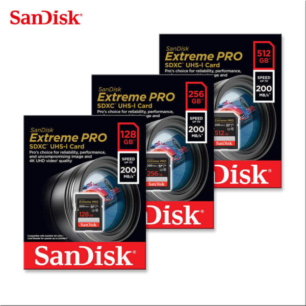 SanDisk Extreme PRO 200MB-s UHS-I SDXC Memory Card