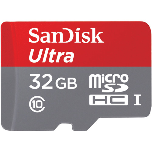 SanDisk 32GB Ultra UHS-I microSDHC Memory Card (Class 10)