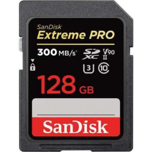 SanDisk Extreme PRO 300MB-s UHS-II SDXC Memory Card - 128 GB