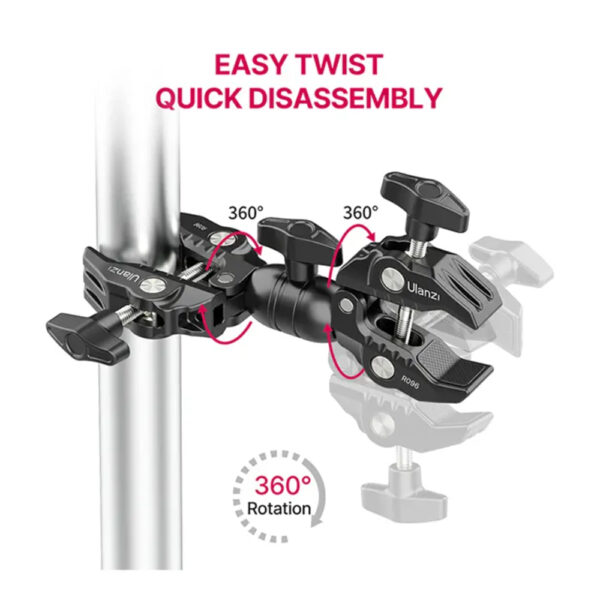 ⁦Ulanzi R096 Double Super Clamp⁩ - الصورة ⁦3⁩