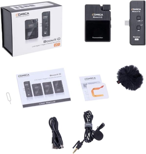 ⁦Comica BoomX-D UC1 Ultracompact Digital Wireless Microphone System⁩ - الصورة ⁦2⁩