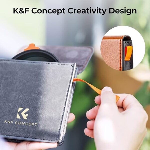 K&F Concept 82mm Black Diffusion Mist 1/4 Effect & Variable ND2-400 Lens Filter - Image 3
