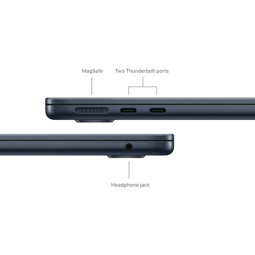 Apple M3 chip with 8-core CPU and 8-core GPU - 8GB - 256GB SSD - Midnight - الصورة 7