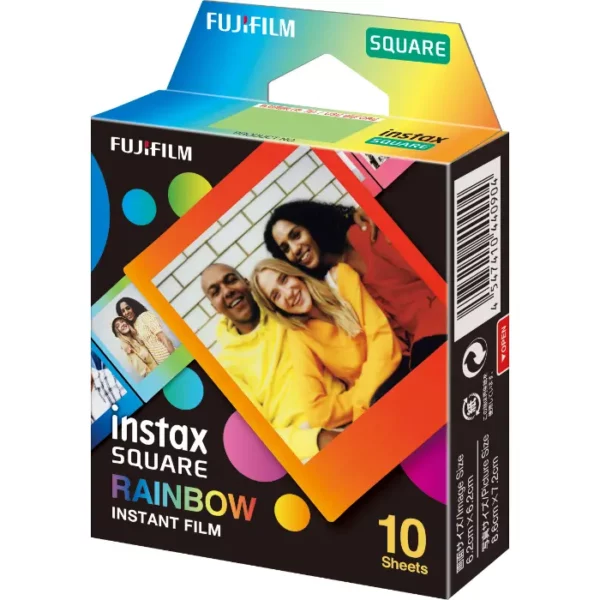 Fujifilm Instax SQUARE Rainbow Film (10 Exposures)
