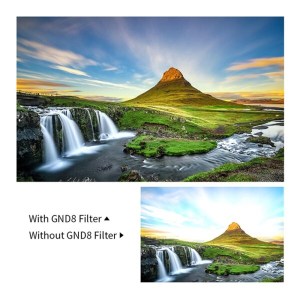 K&F SJ51 GND8 100X150mm Soft Graduated ND Filter 3 f-stop - Image 3