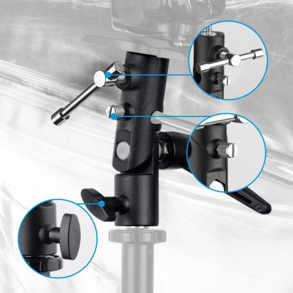 TARION Camera Flash Bracket Mount Adapter H-Shape - Image 4