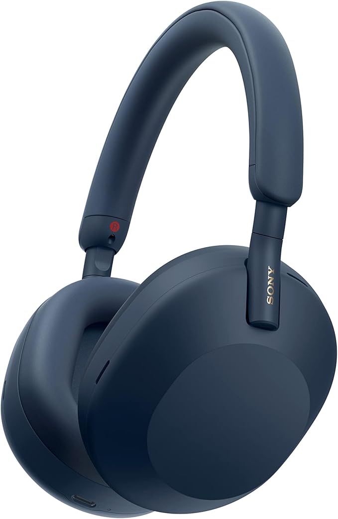 Sony WH-1000XM5 Noise-Canceling Wireless Over-Ear Headphones blue