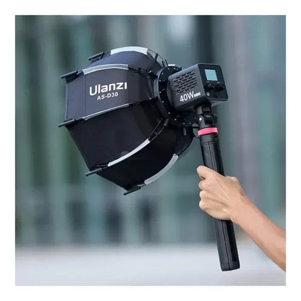 ⁦Ulanzi 30cm Octagonal Softbox with Mini Bowens Mount and Grid L083GBB1⁩ - الصورة ⁦4⁩