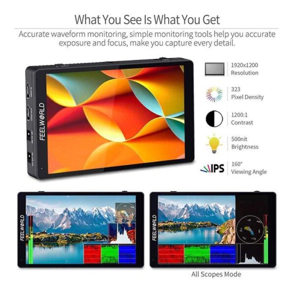 FeelWorld F7 Pro 7 - 4K HDMI IPS Touchscreen Monitor - Image 5