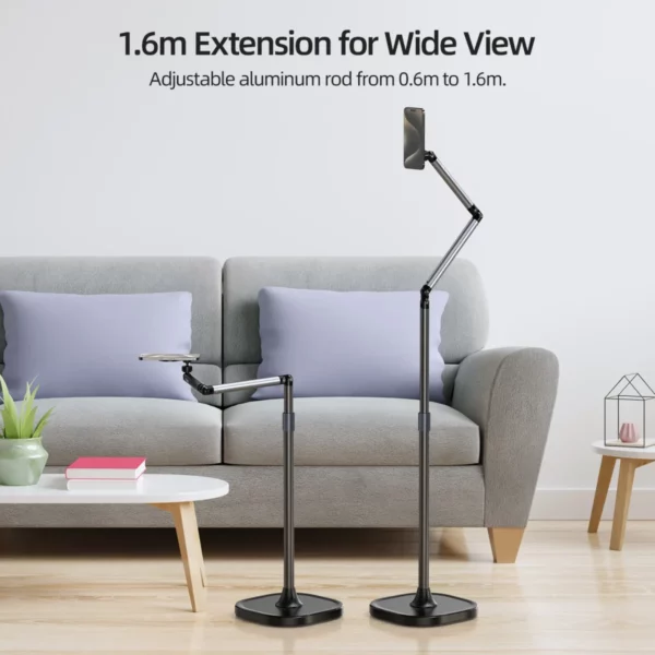 TELESIN mobile video/live shooting magnetic floor stand P3-FS-01 With P3-FS-02 - Image 5