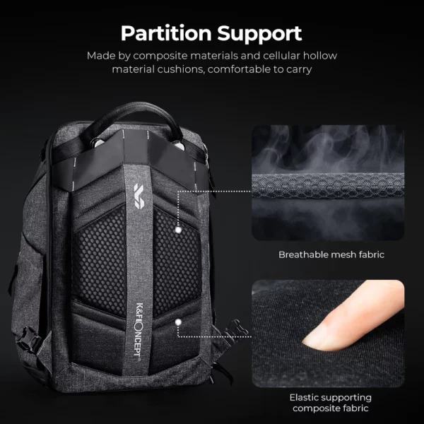 ⁦K&F Concept Camera Backpack for Professionals Photographers kf13.105⁩ - الصورة ⁦4⁩