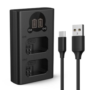 K&F Concept NP FW50 Battery Charger with LCD Screen for Sony KF28.0009V1