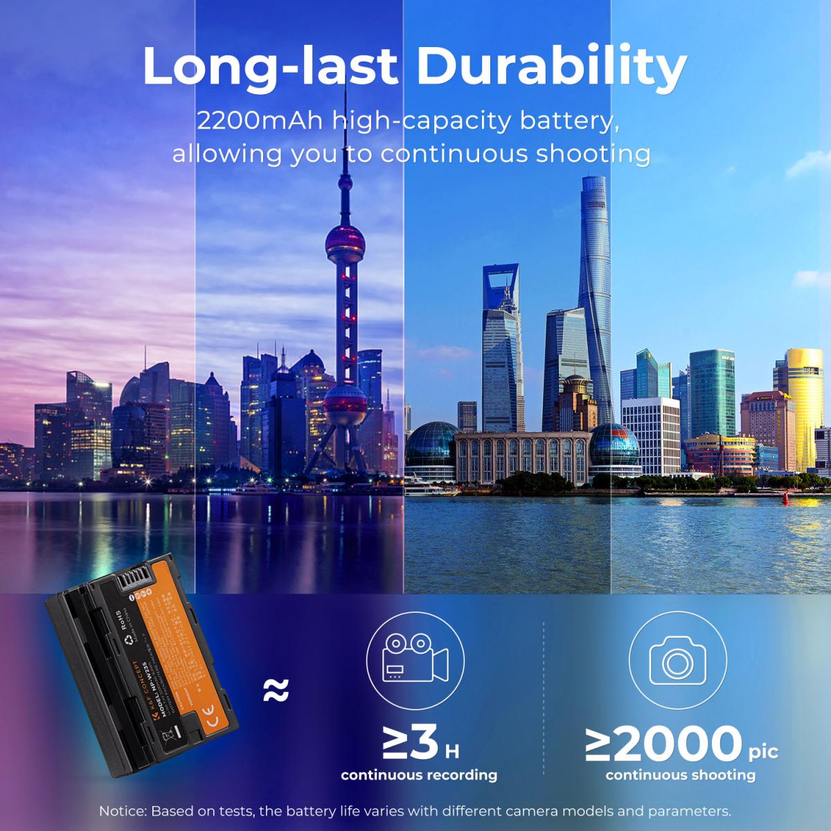 K&F Concept 2200mAh NP-W235 Battery and Charger for Fujifilm - الصورة 9