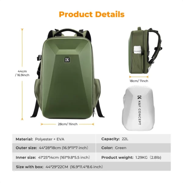 ⁦K&F Concept Camera Backpack for Professionals Photographers - KF13.134V3⁩ - الصورة ⁦5⁩