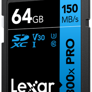 Lexar High-Performance 800x PRO SDHC/SDXC cards BLUE Series 150 MBs