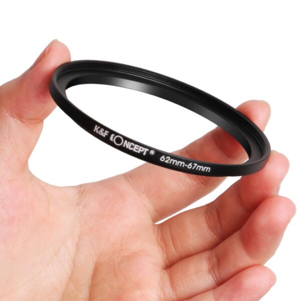 ⁦K&F Concept 18Piece Lens Filter Adapter Kit  9 Step Up and 9 Step Down Metal Rings⁩ - الصورة ⁦2⁩