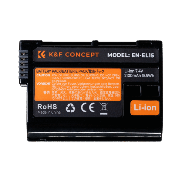 K&F Concept EN-EL15 Camera Battery for Nikon Cameras