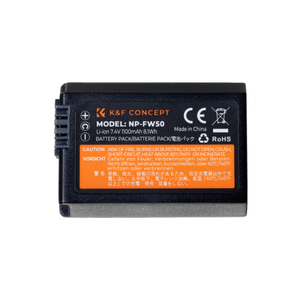 K&F Concept FW50 Camera Battery for Sony Cameras