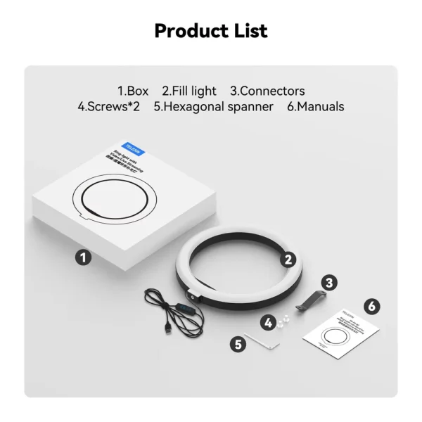 TELESIN Selfie Ring Light - Image 5