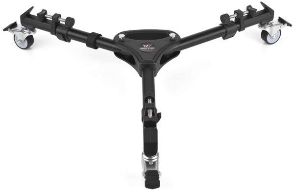 WEIFENG WT 700 Professional 3 Wheel Pulley Tripod Dolly Universal Folding Camera Tripod Dolly