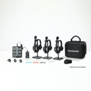Saramonic WiTalk9-3S 3-Person Full-Duplex Wireless Intercom System with Single-Ear Headsets