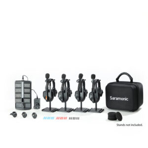 Saramonic WiTalk9-4S 4-Person Full-Duplex Wireless Intercom System with Single-Ear Headsets