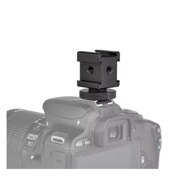 ⁦MAMEN Q1-L4 Triple Head Cold Shoe Mount⁩ - الصورة ⁦2⁩