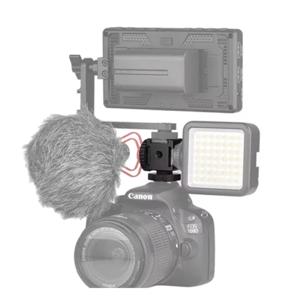 ⁦MAMEN Q1-L4 Triple Head Cold Shoe Mount⁩ - الصورة ⁦3⁩