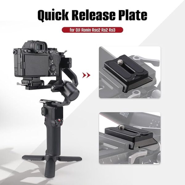 Generic Quick Release Plate for DJI Ronin Rsc2 Rs2 Rs3 Standard - Image 5