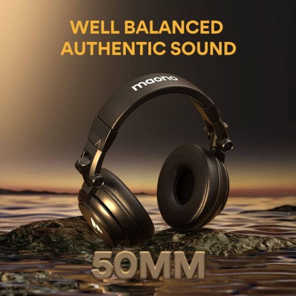 MAONO MH601 Over Ear Stereo Monitor Closed Back Headphones - Image 2