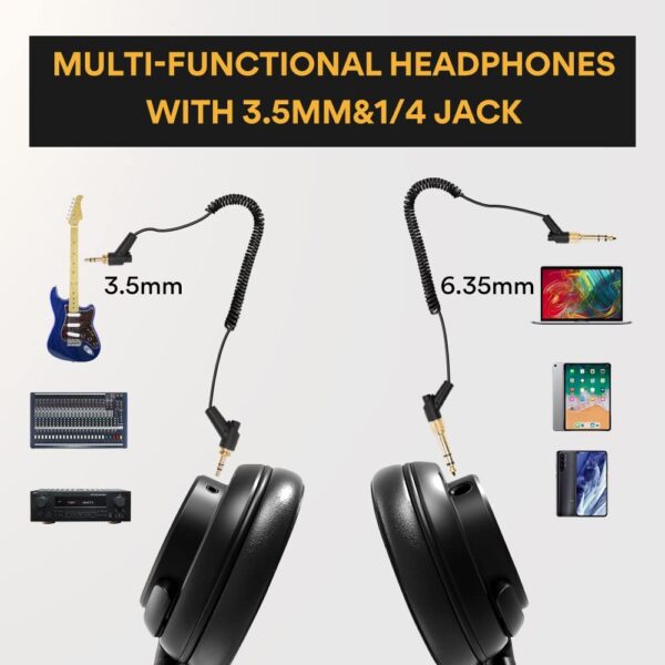 MAONO MH601 Over Ear Stereo Monitor Closed Back Headphones - Image 4